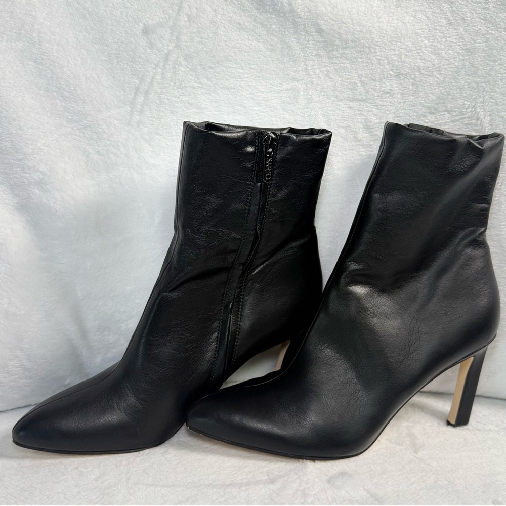 Franco Sarto Black Women’s Ankle Heeled Boots Size 8
